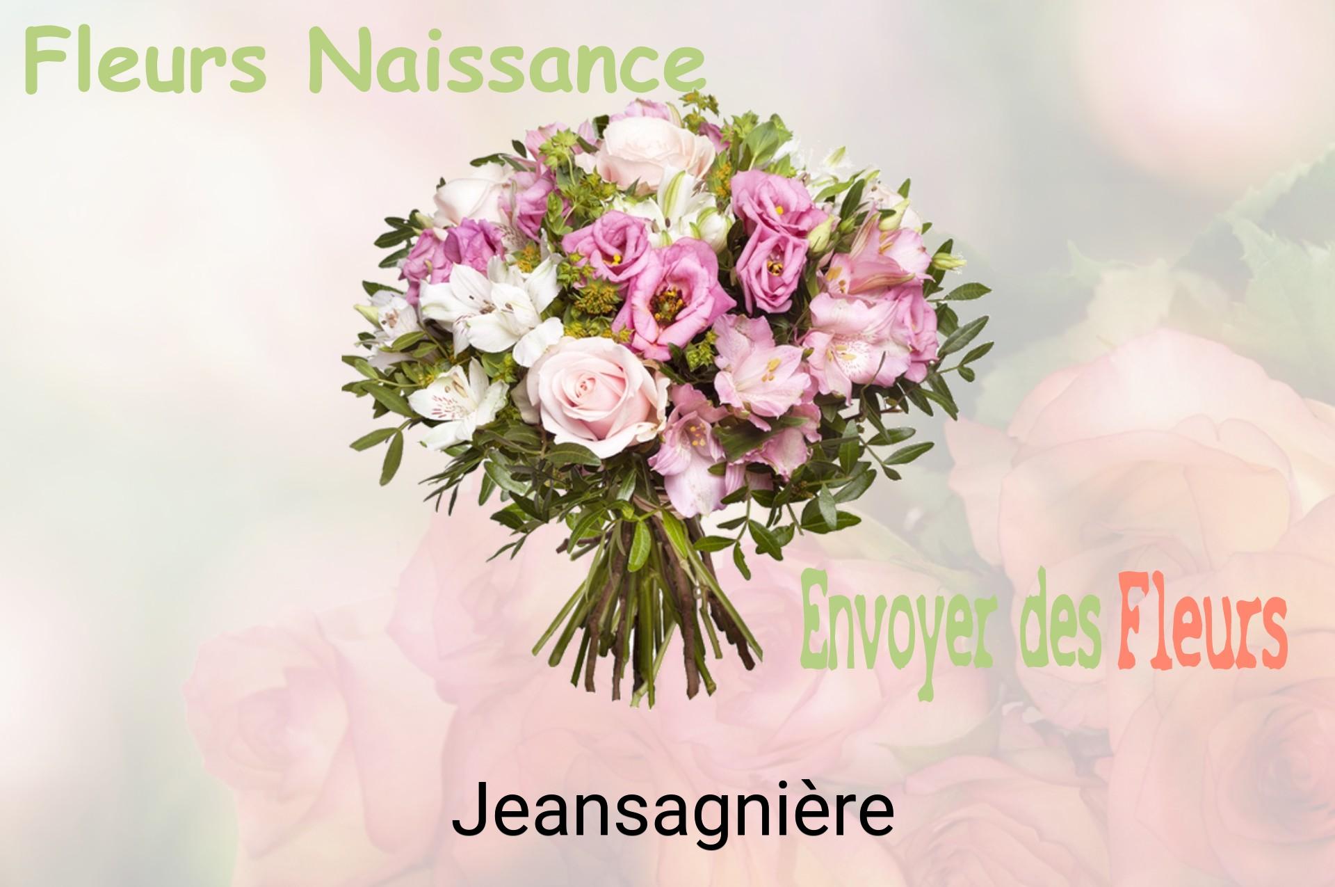 Bouquet de fleurs de naissance livré à Jeansagnière